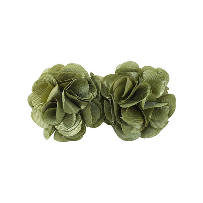 Girl'S Simple Style Classic Style Flower Cloth Hair Clip