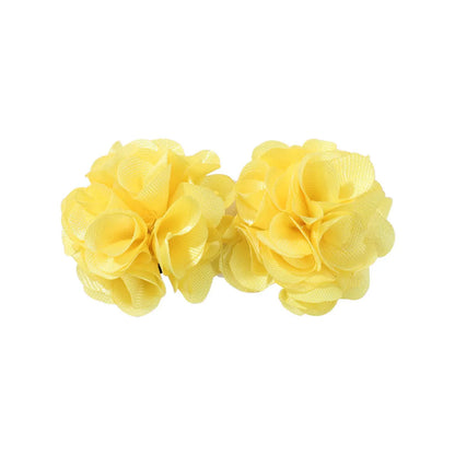 Girl'S Simple Style Classic Style Flower Cloth Hair Clip