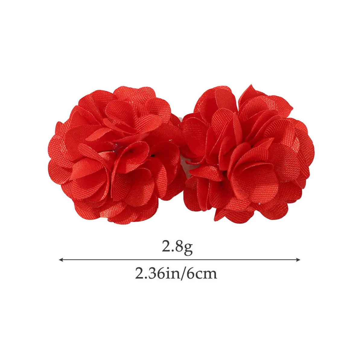 Girl'S Simple Style Classic Style Flower Cloth Hair Clip