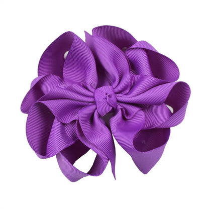 Girl'S Sweet Bow Knot Cloth Hair Clip