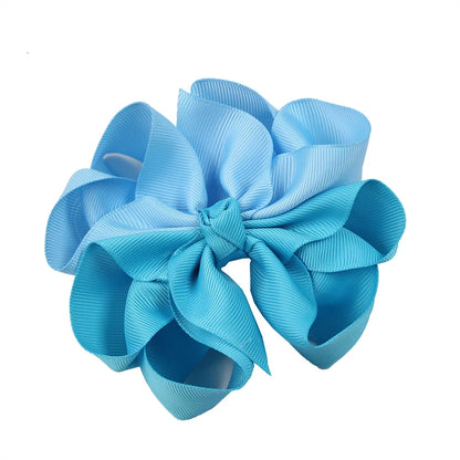 Girl'S Sweet Bow Knot Cloth Hair Clip