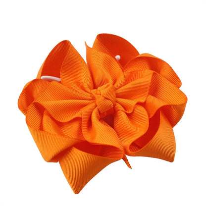 Girl'S Sweet Bow Knot Cloth Hair Clip