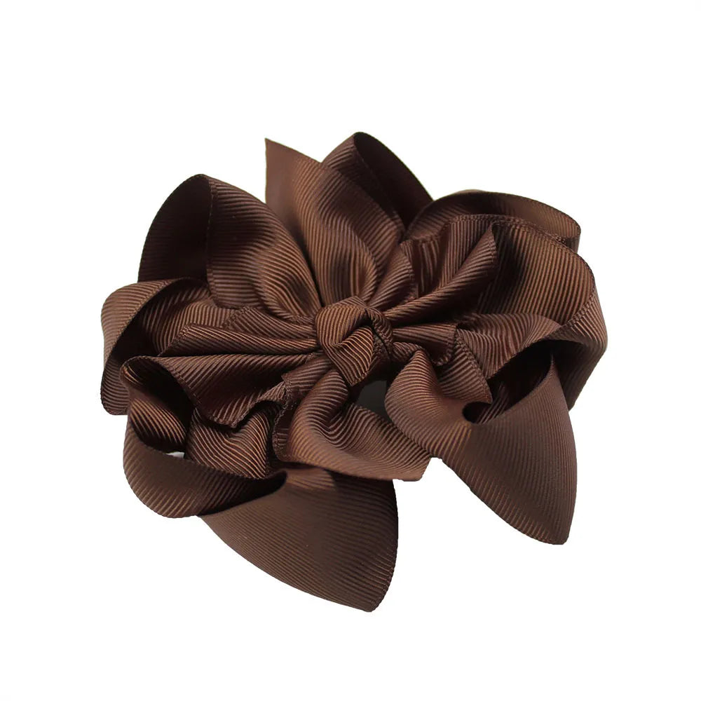 Girl'S Sweet Bow Knot Cloth Hair Clip