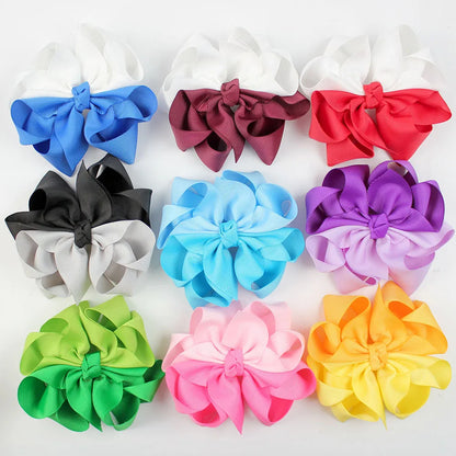 Girl'S Sweet Bow Knot Cloth Hair Clip