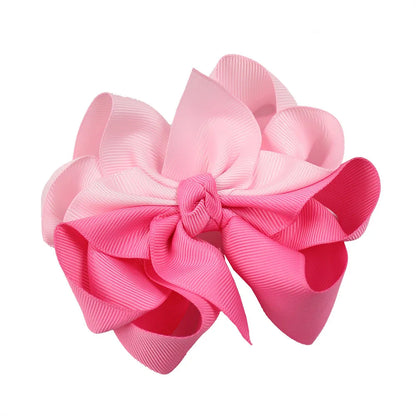 Girl'S Sweet Bow Knot Cloth Hair Clip