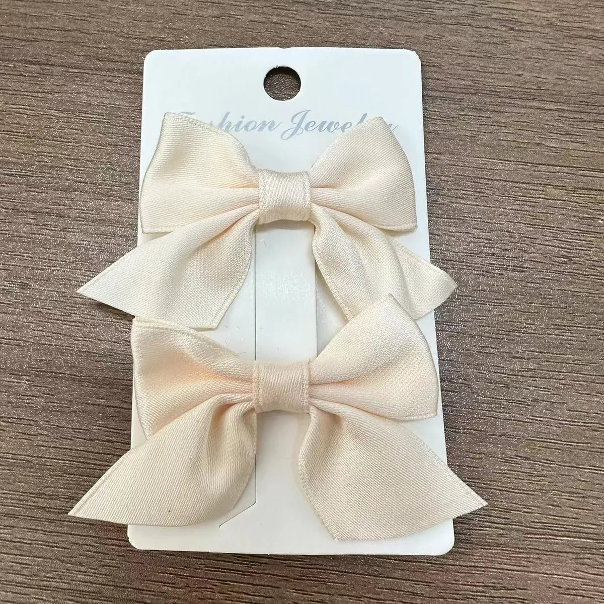 Girl'S Sweet Korean Style Bow Knot Cloth Metal Hair Clip