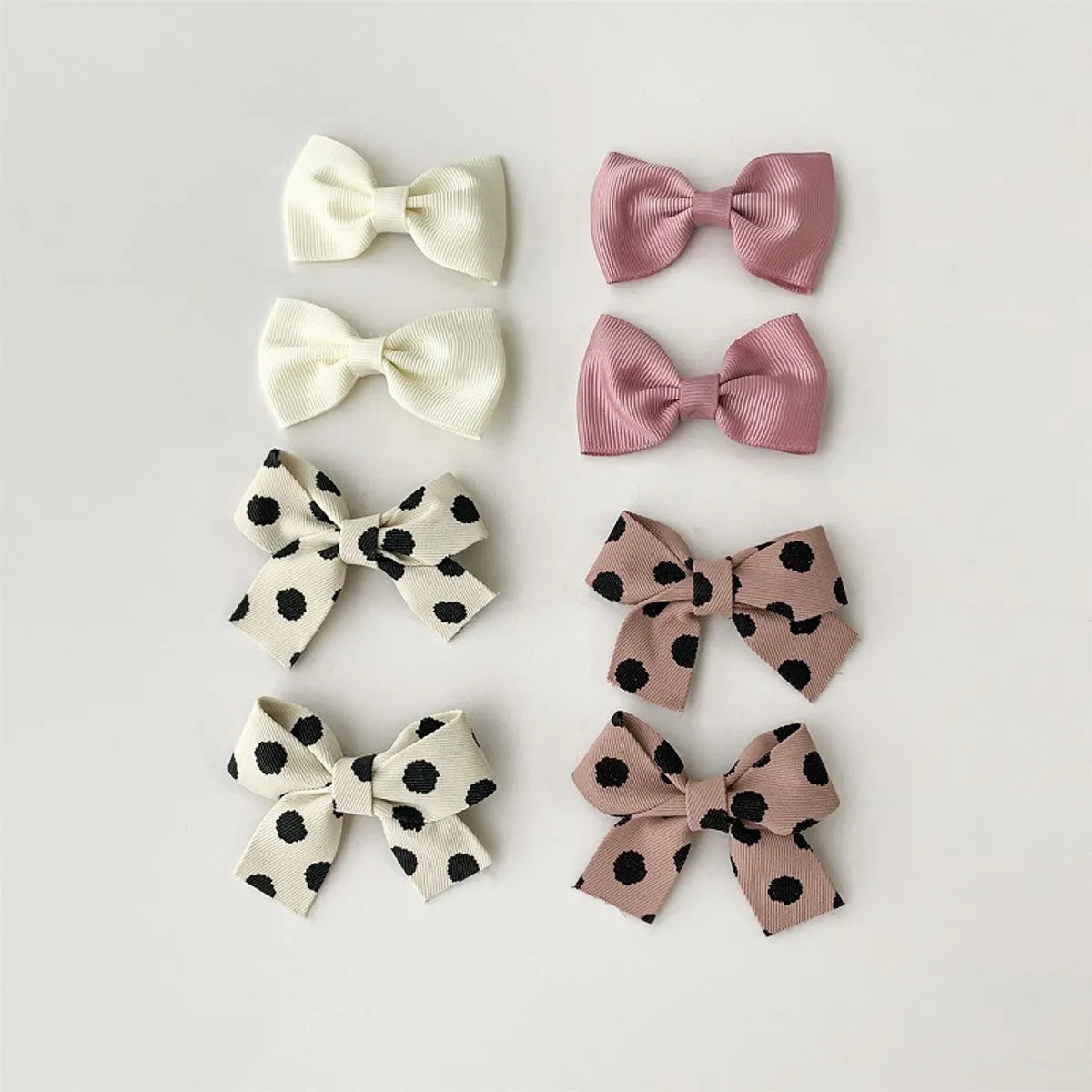 Girl'S Sweet Korean Style Bow Knot Cloth Polyester Hair Clip