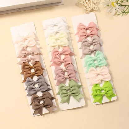 Girl'S Sweet Korean Style Bow Knot Polyester Hair Clip