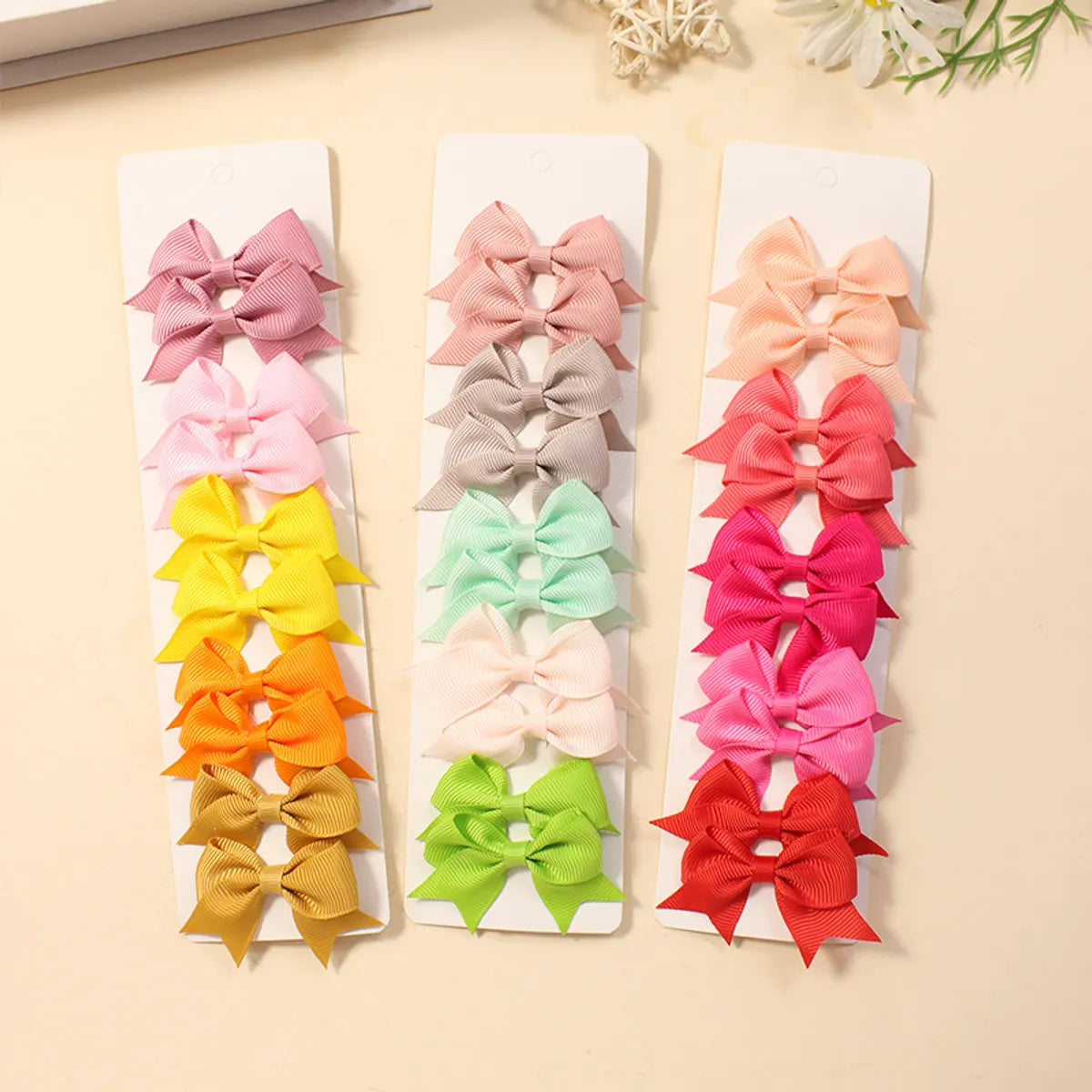 Girl'S Sweet Korean Style Bow Knot Polyester Hair Clip