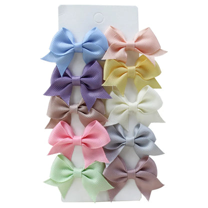 Girl'S Sweet Korean Style Bow Knot Polyester Hair Clip