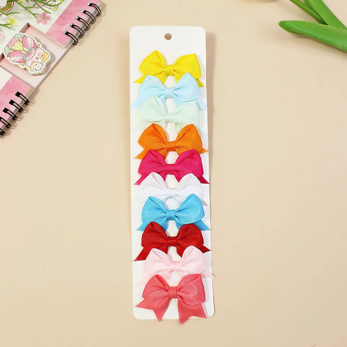 Girl'S Sweet Korean Style Bow Knot Polyester Hair Clip