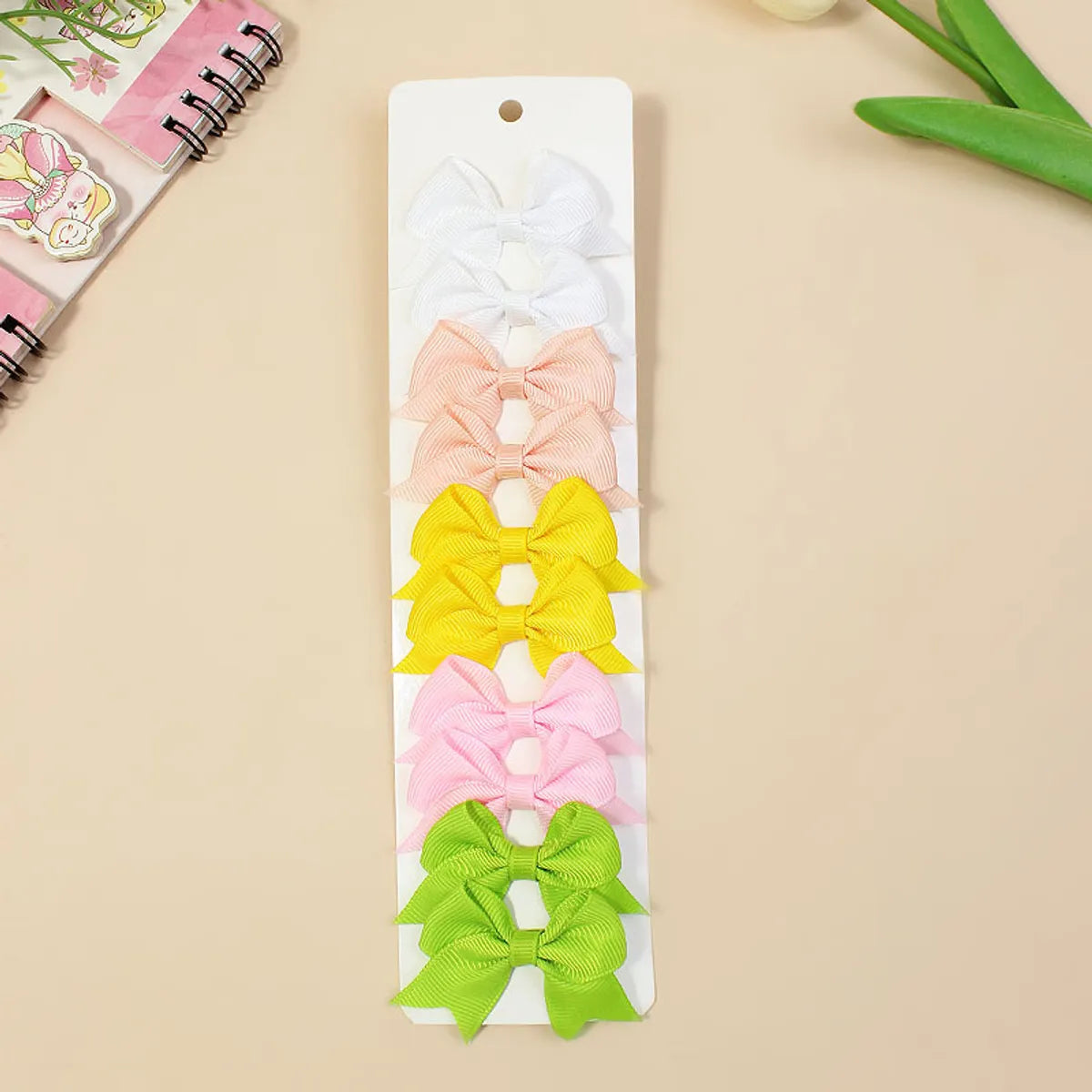 Girl'S Sweet Korean Style Bow Knot Polyester Hair Clip