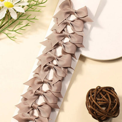 Girl'S Sweet Korean Style Bow Knot Polyester Hair Clip