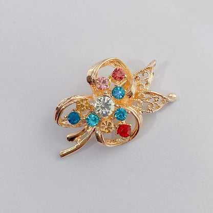 Glam Geometric Alloy Inlay Artificial Pearls Rhinestones Women'S Brooches