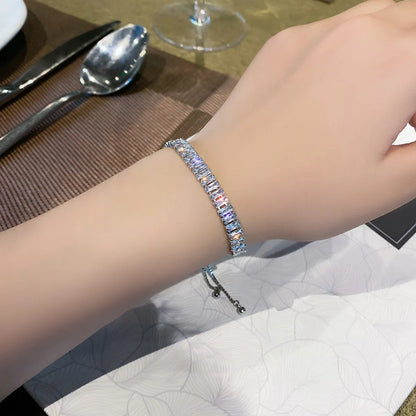 Glam Geometric Alloy Plating Zircon Women's Bracelets