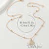 Glam Lady Beach Shell Alloy Gold Plated Women'S Pendant Necklace