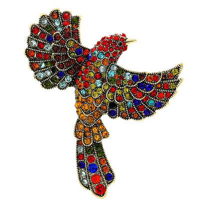 Glam Retro Bird Alloy Unisex Brooches