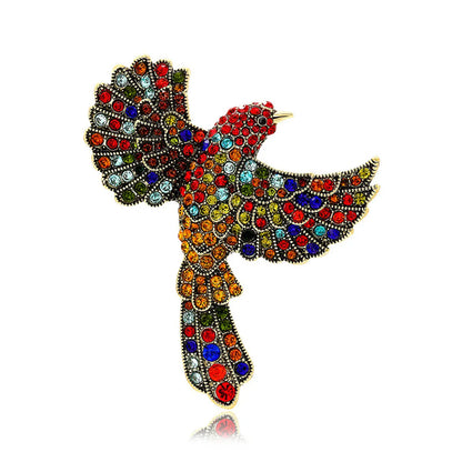 Glam Retro Bird Alloy Unisex Brooches