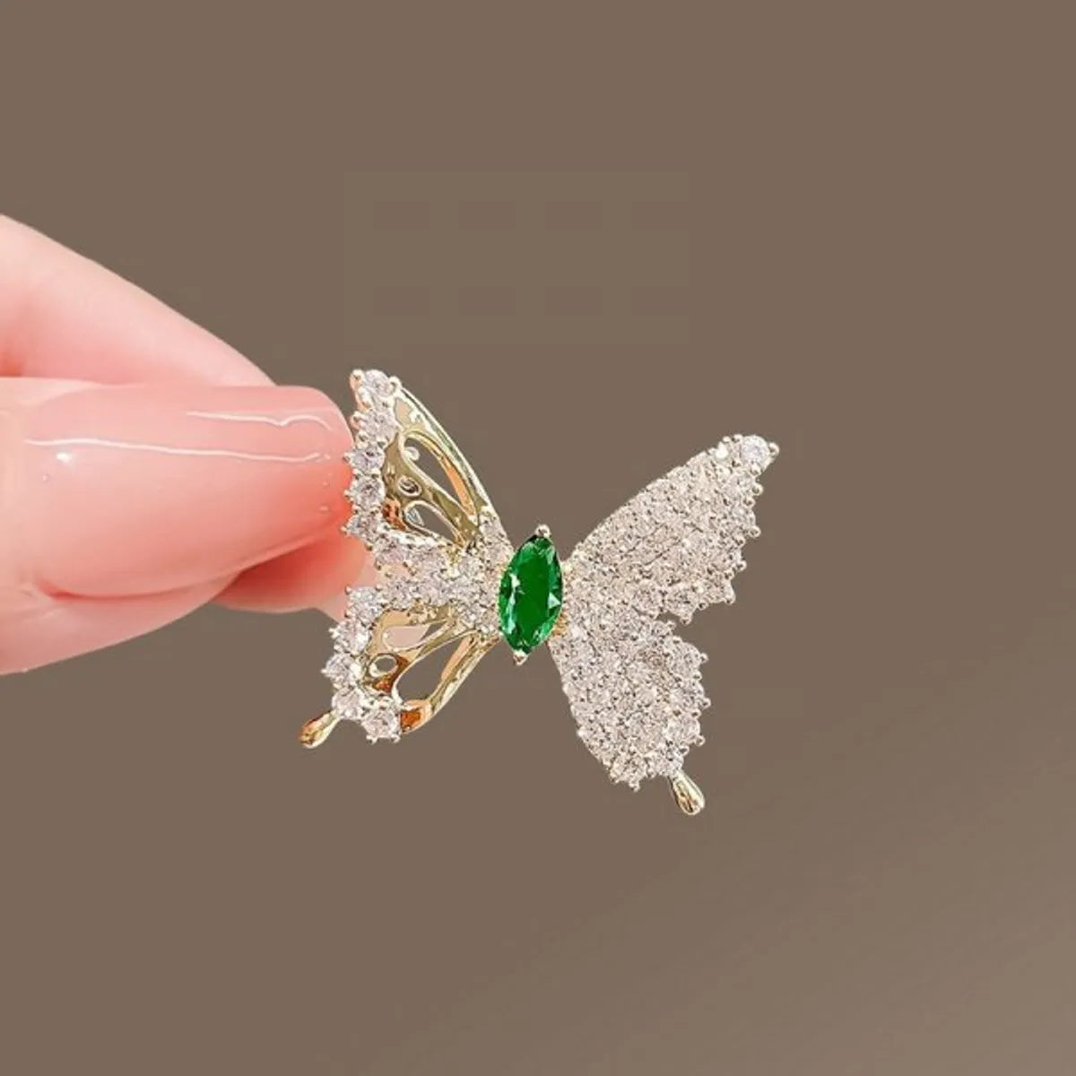 Glam Shiny Butterfly Bird Alloy Plating Inlay Artificial Pearls Rhinestones Unisex Brooches