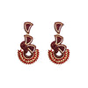 Glam Shiny Leaves Alloy Plating Inlay Rhinestones Glass Gold Plated Silver Plated Women'S Drop Earrings