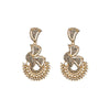 Glam Shiny Leaves Alloy Plating Inlay Rhinestones Glass Gold Plated Silver Plated Women'S Drop Earrings