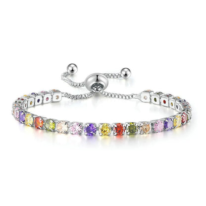 Glam Square Alloy Plating Zircon Women'S Bracelets