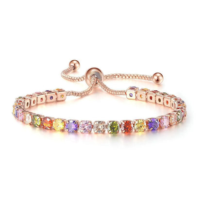 Glam Square Alloy Plating Zircon Women'S Bracelets