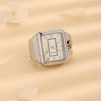 Glam Vacation Simple Style Solid Color Alloy Unisex Rings