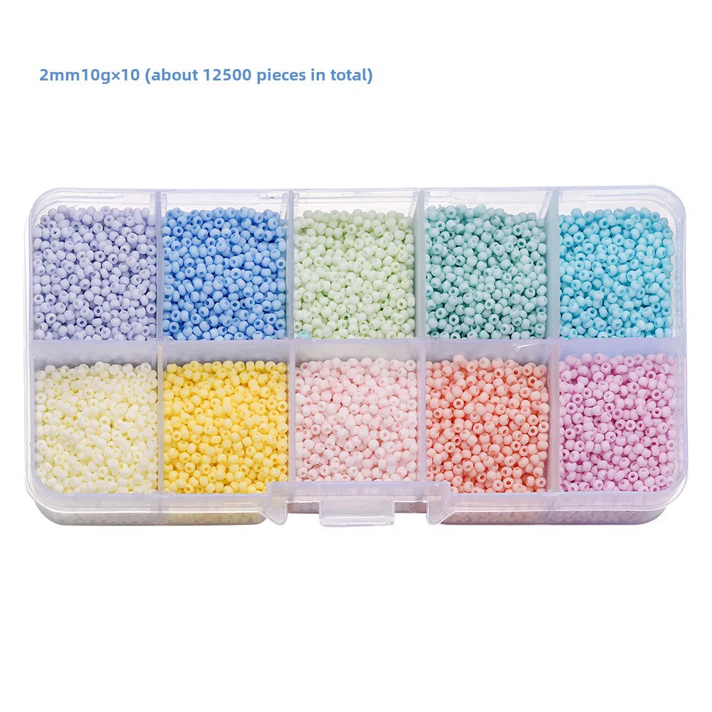 Glass Rice Beads Set Macaron Frosted Pearl Colorful Self-Selected Series Diy Necklace Bracelet Material Wholesale