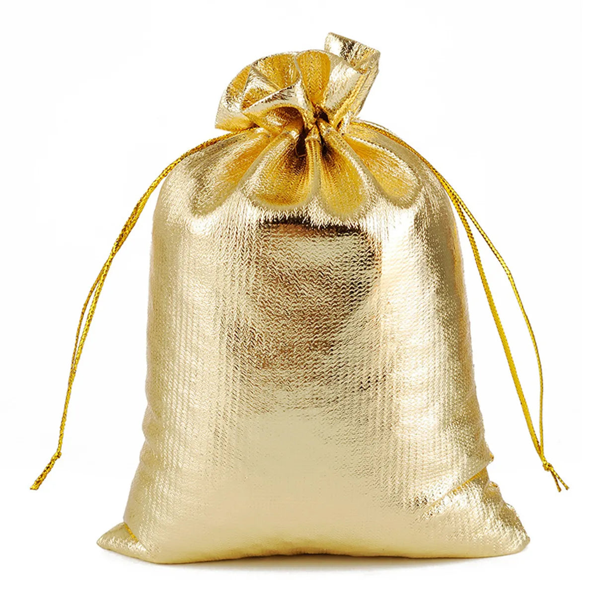 Gold Silver Drawstring Beam Mouth Cloth Packaging Jewelry Gift Bag