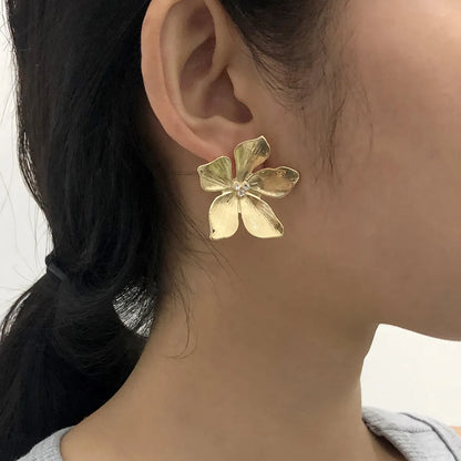 Golden Flower Earrings