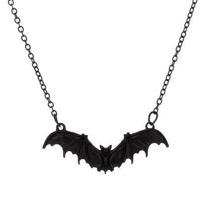 Gothic Bat Alloy Halloween Women'S Necklace