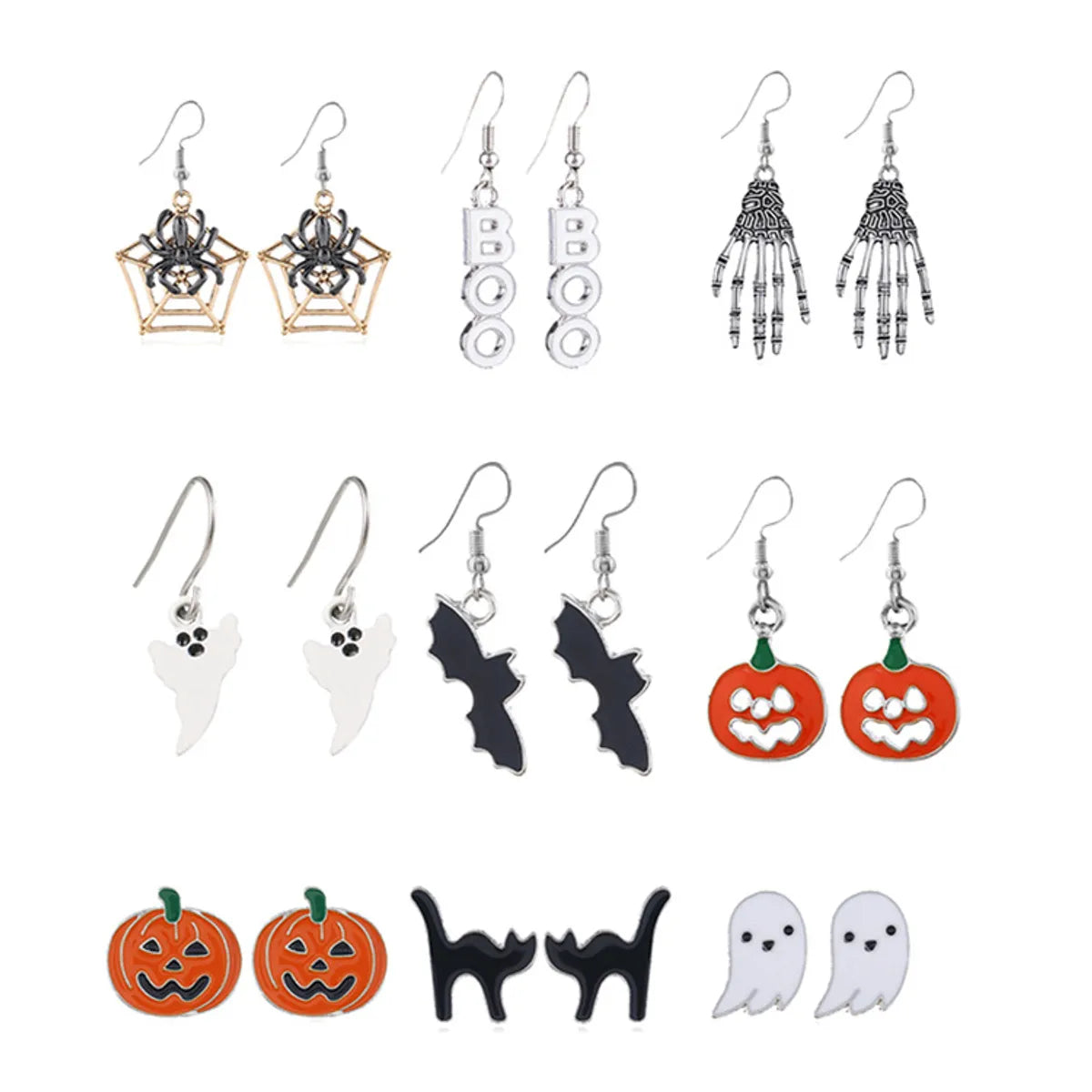 Gothic Cat Spider Alloy Women'S Drop Earrings 1 Pair