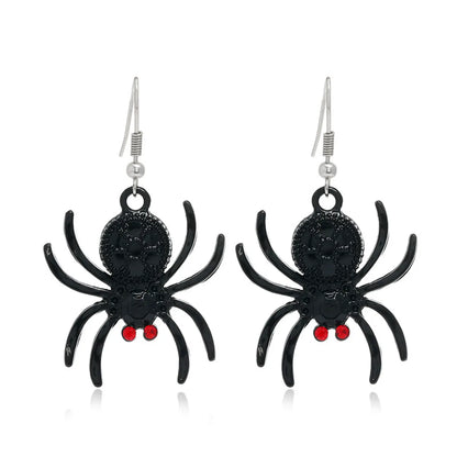 Gothic Cat Spider Alloy Women'S Drop Earrings 1 Pair