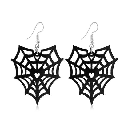 Gothic Cat Spider Alloy Women'S Drop Earrings 1 Pair