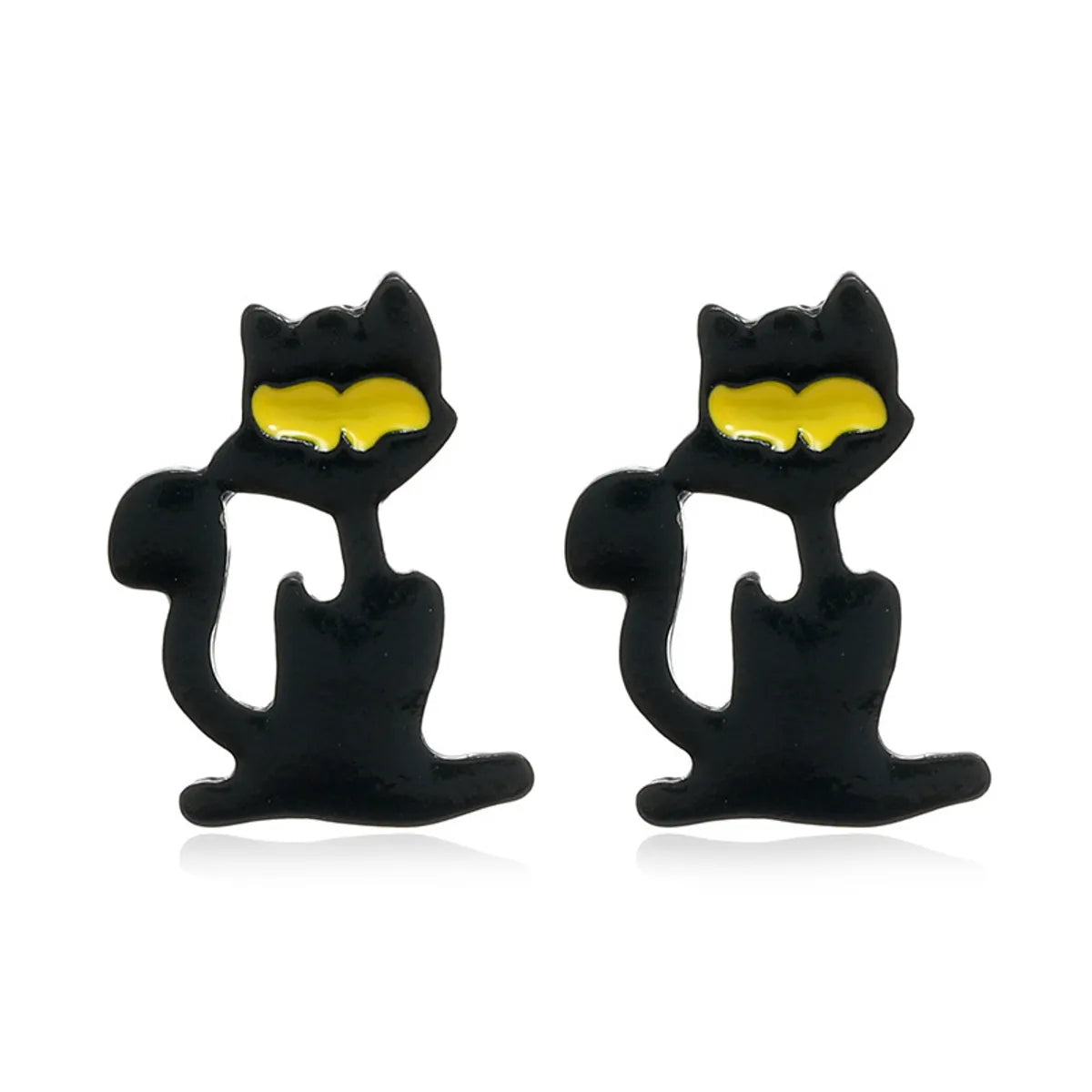 Gothic Cat Spider Alloy Women'S Drop Earrings 1 Pair