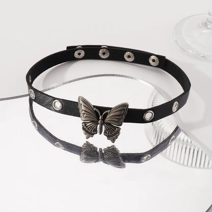 Gothic Cool Style Butterfly Pu Alloy Wholesale