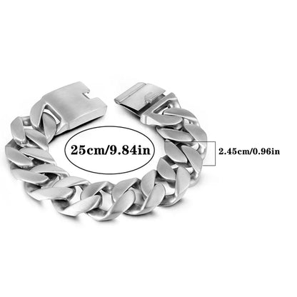 Gothic Cool Style Solid Color 304 Stainless Steel Men'S Bracelets