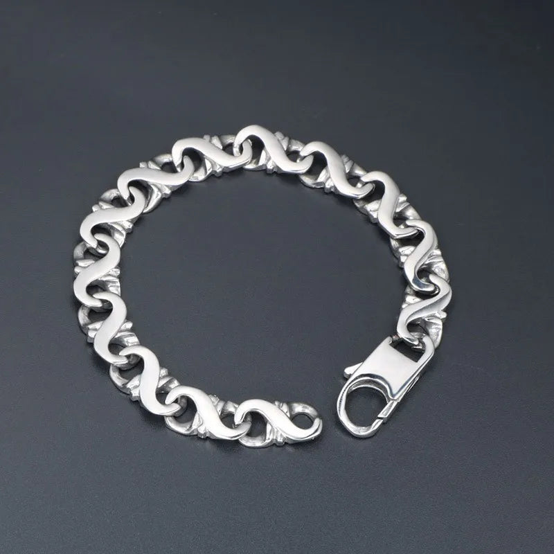 Gothic Cool Style Solid Color 304 Stainless Steel Men'S Bracelets