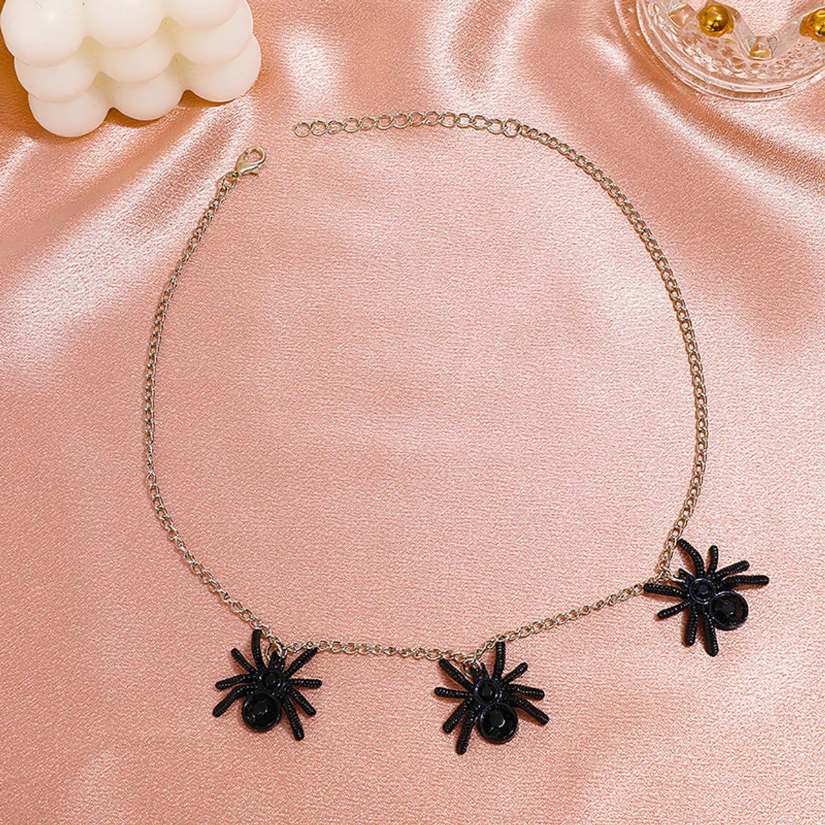 Gothic Cool Style Spider Alloy Wholesale Necklace