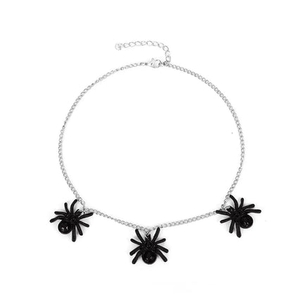 Gothic Cool Style Spider Alloy Wholesale Necklace