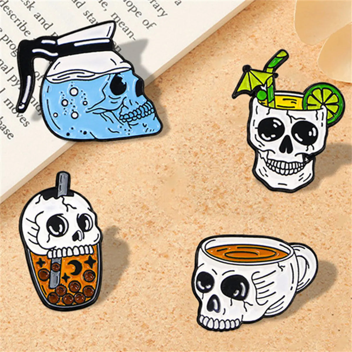 Gothic Funny Cool Style Skull Alloy Unisex Brooches