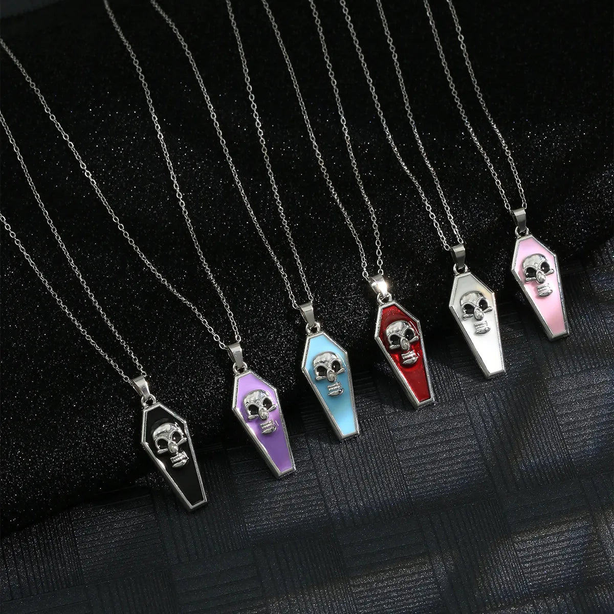 Gothic Funny Novelty Skull 304 Stainless Steel Alloy Wholesale Pendant Necklace