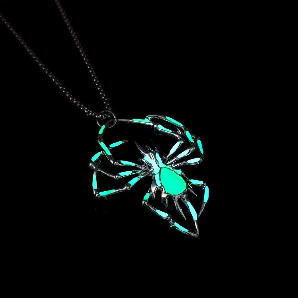 Gothic Funny Spider Alloy Titanium Steel Halloween Unisex Pendant Necklace