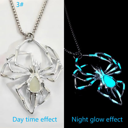 Gothic Funny Spider Alloy Titanium Steel Halloween Unisex Pendant Necklace