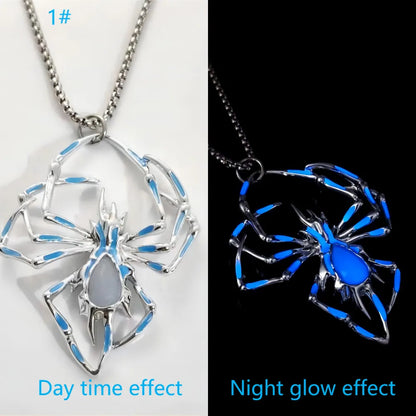 Gothic Funny Spider Alloy Titanium Steel Halloween Unisex Pendant Necklace