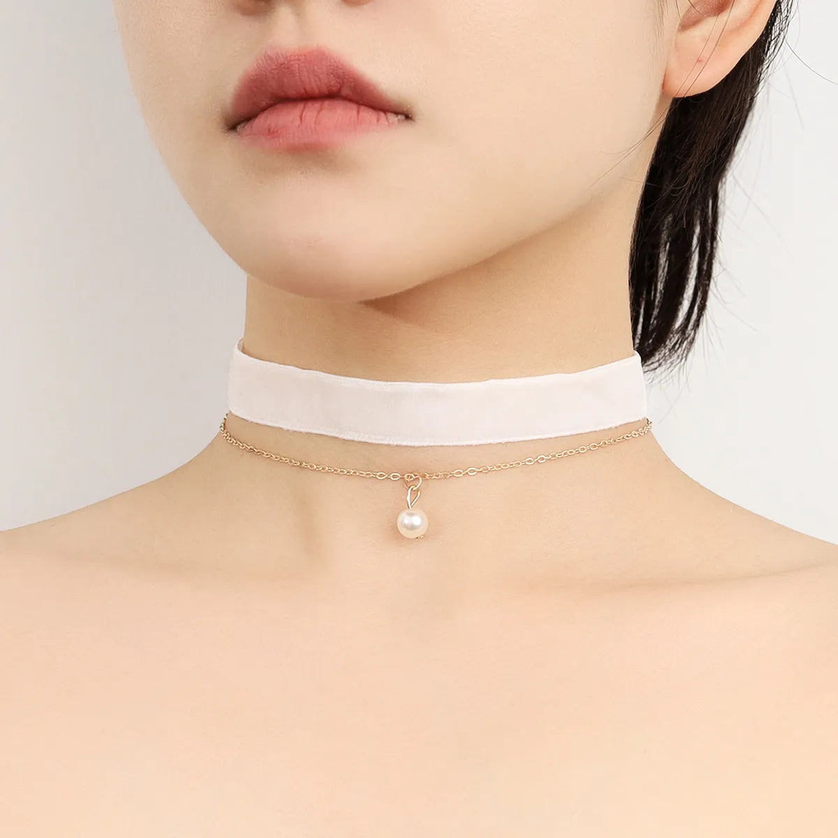 Gothic Geometric Flower Alloy Plating Women'S Choker