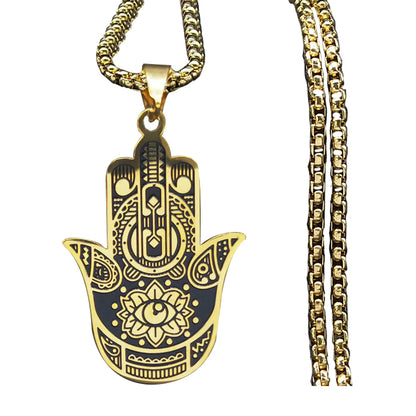 Gothic Hip-Hop Punk Devil'S Eye 304 Stainless Steel Plating Gold Plated Silver Plated Men'S Pendant Necklace