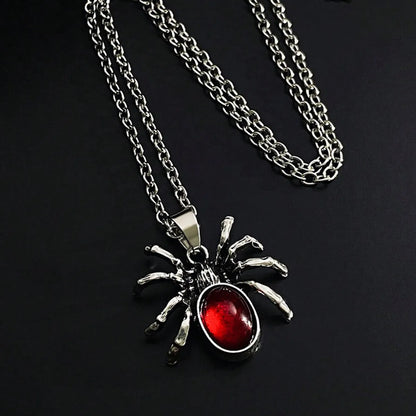 Gothic Hip-Hop Retro Spider Zinc Alloy Wholesale Pendant Necklace