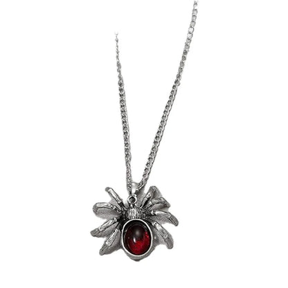 Gothic Hip-Hop Retro Spider Zinc Alloy Wholesale Pendant Necklace